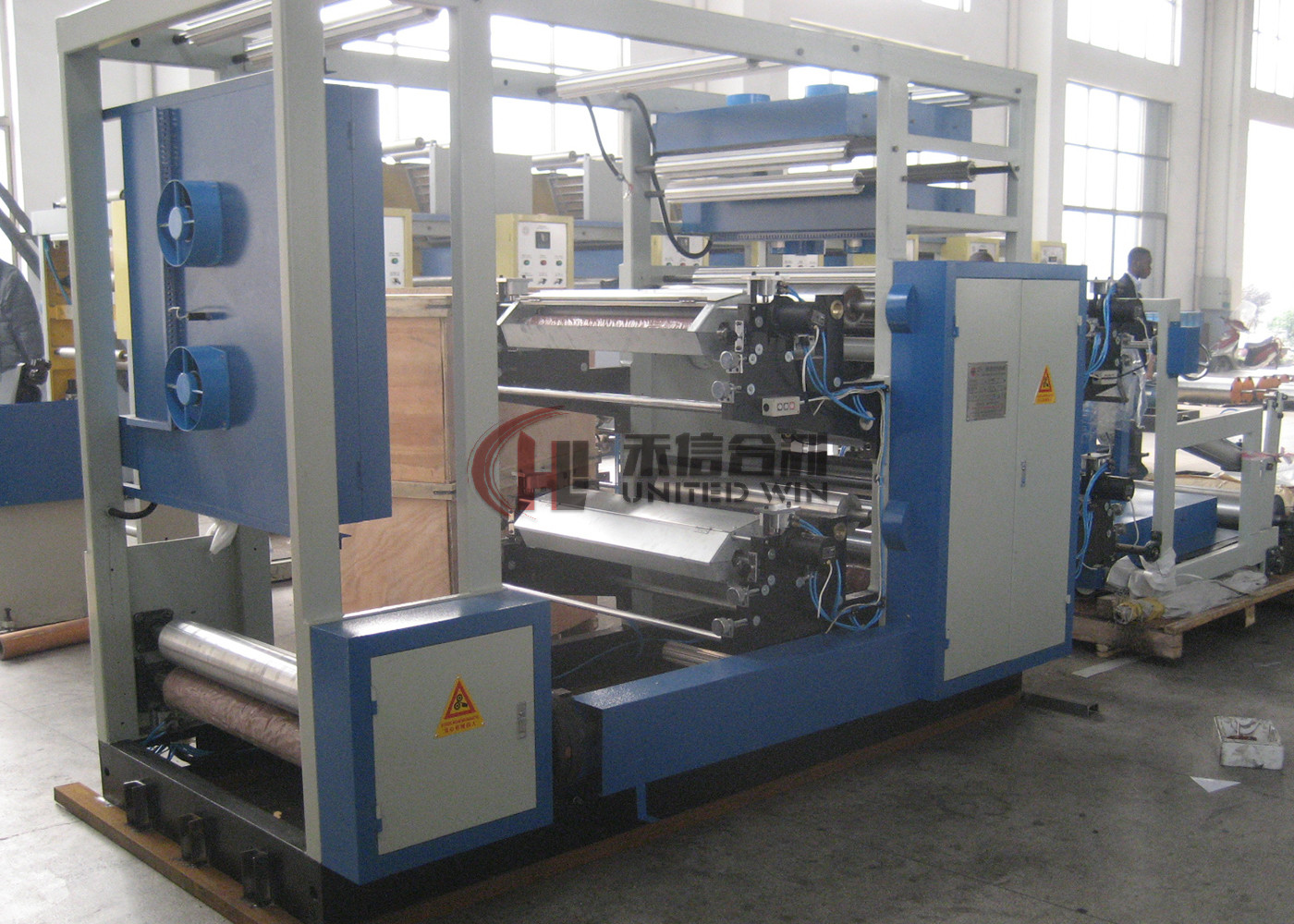 Цвета печатной машины 4 Flexo мешка полиэтиленового пакета сплетенные 25kw