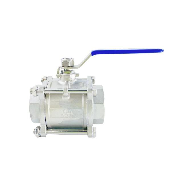 Easy Installation 3 PC Stainless Steel SS316 SS304 Floating Ball Valve for Industrial