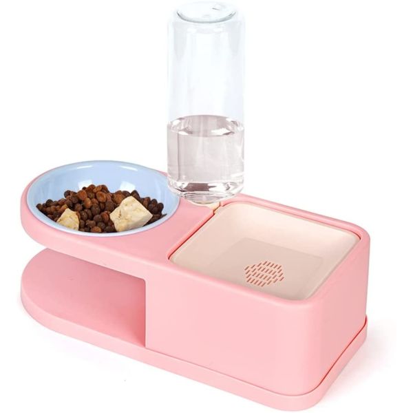 2.5L Steel Pet Water Dispenser Automatic Water Bowl For Small Dogs