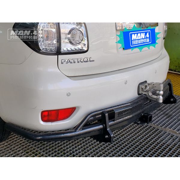 Heavy Duty Rear Winch Bumper Bull Bar Patrol Y62 2014-2017