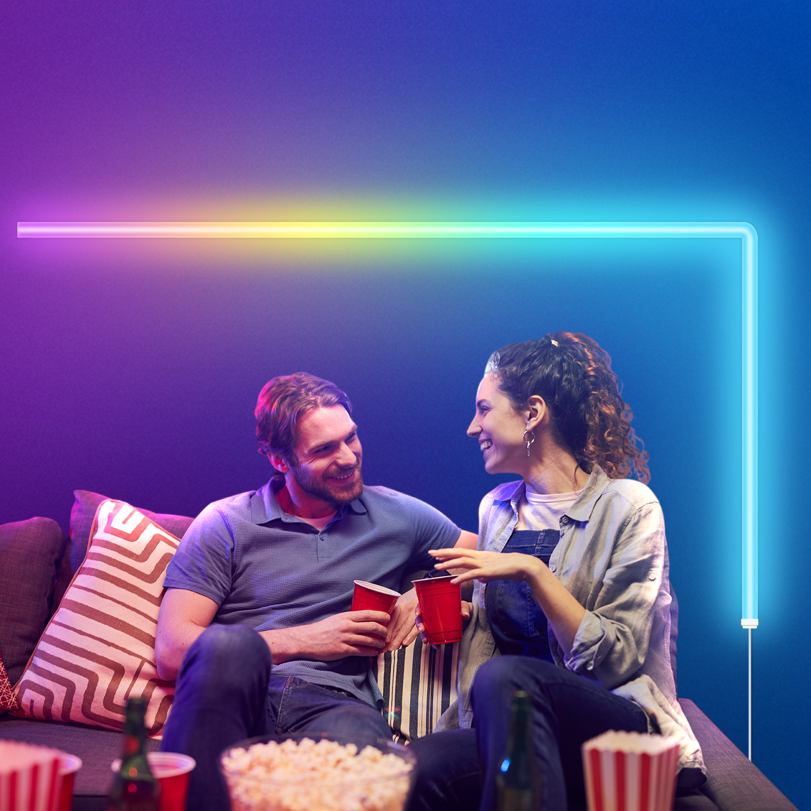 Динамическое умное управление WiFi света стены плавного движения многофункциональное для украшения