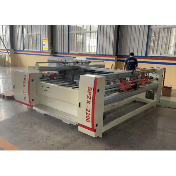 Semi Automatic Two Piece Carton Folder Gluer Machine For Corrugated