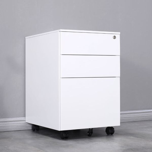 3 Drawer Movable Pedestal File Cabinets / Office Furniture Mobile Pedestal