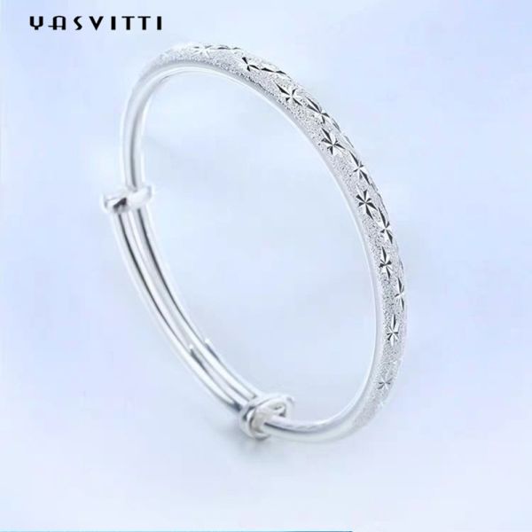 женщин браслетов ювелирных изделий 0.16oz 9.84in браслет стерлинговых серебряных пушпульных регулируемый