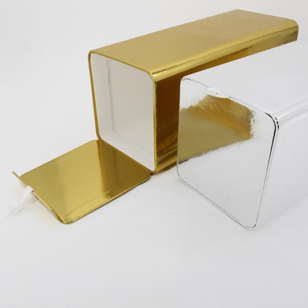 Custom Gold Silver Luxury Cardboard Box , Paper Tube Gift Box For Wines