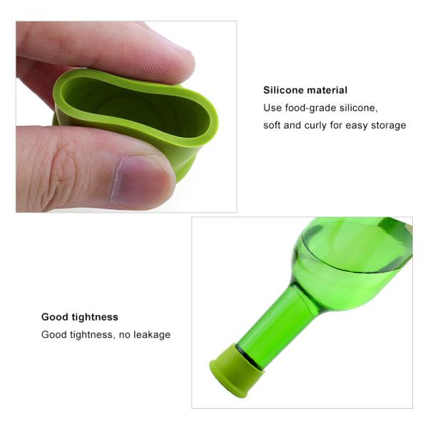 Food Grade Hot Selling Universal Size Silicone Wine Bottle Cap