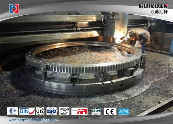 Industrial Accurate Steel Forging Slewing Bearing 5000mm CNC Ring Rolls
