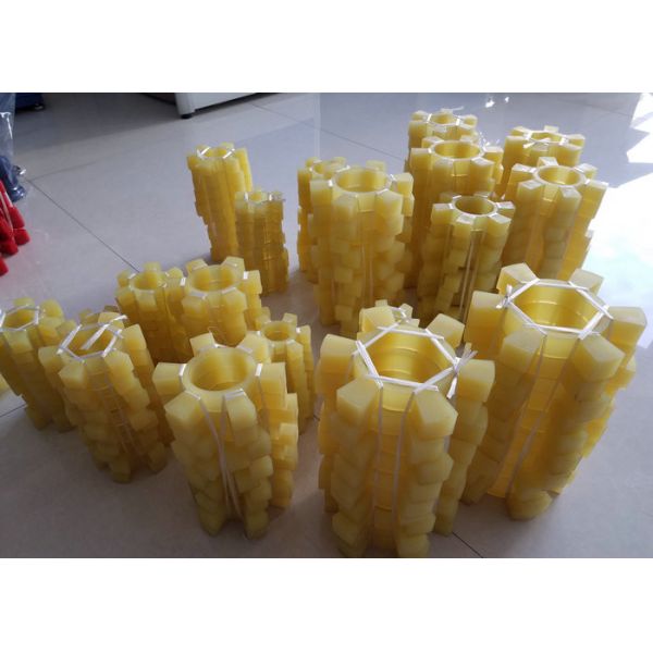 Yellow SBT Polyurethane Coupling , SBR SBT Elastic Spider Coupling