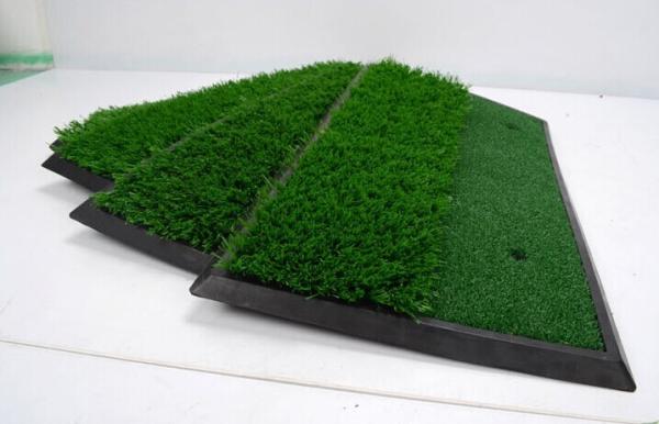 Dual grass golf swing mat chipping pad mat indoor golf practice mat pad dual-use
