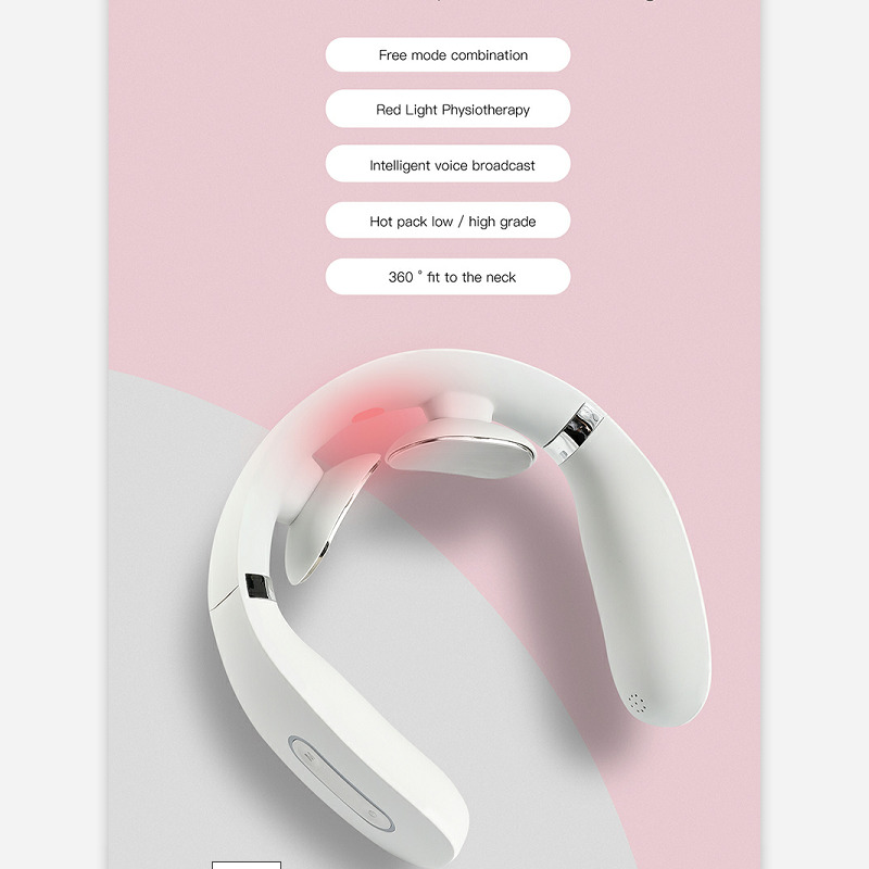 2021 New Portable Infrared Magnetic Therapy Neck Constant Portable Cervical Massager