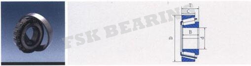 High Torque 32018X , 2007118 E Taper Bearing Metallurgical Bearing Single Row