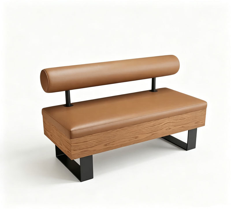 Modern Style PU Leather Cafe Chairs and Tables with Solid Wood for Restaurant Coffee Shop Furniture