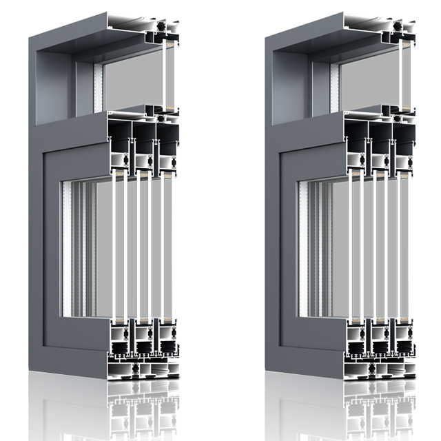 Wind Resistant Thermal Break Aluminium Exterior Sliding Window