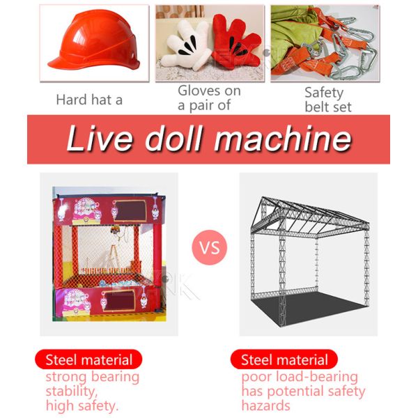 Indoor Big Shopping center Real human claw machine super large crane doll/gift machine