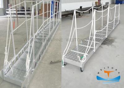 Steel Aluminium Gangway Ladder , Wharf Ladder Aluminium Customized Size Shore Gangway