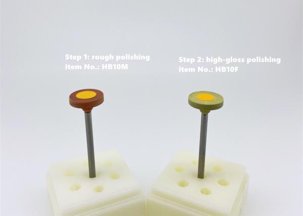 Dental Lab Sintered Diamond Disc / Rubber Polishing Disc For Lithium Disilicate