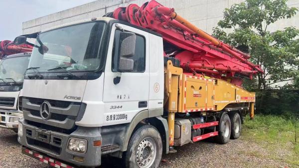 2018 SANY 47m Used Concrete Pump Truck Mercedes-Benz Chassis