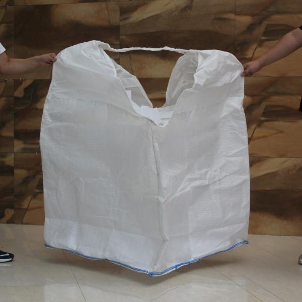 Tubular Two Loops 1 Ton Fibc Bag Beige Jumbo Bag Fibc For Granules Cement