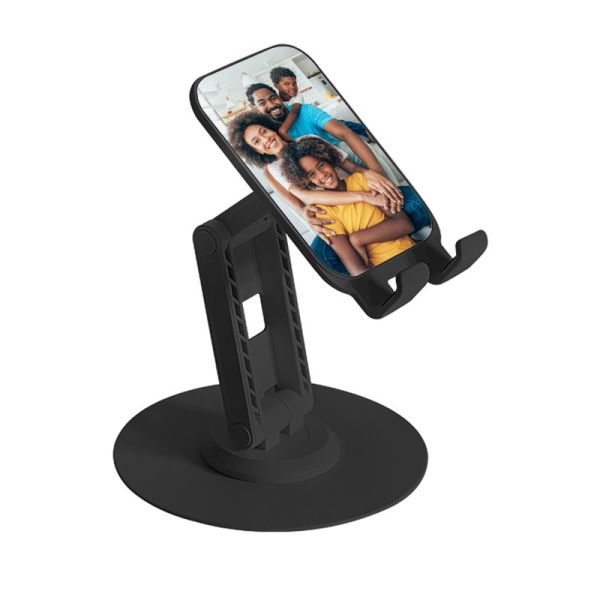 Personalized 360° Rotating Portable Sublimation Phone Stand Blanks Printable Foldable Retractable Desktop Colorful Phone Holder Mobile Stand