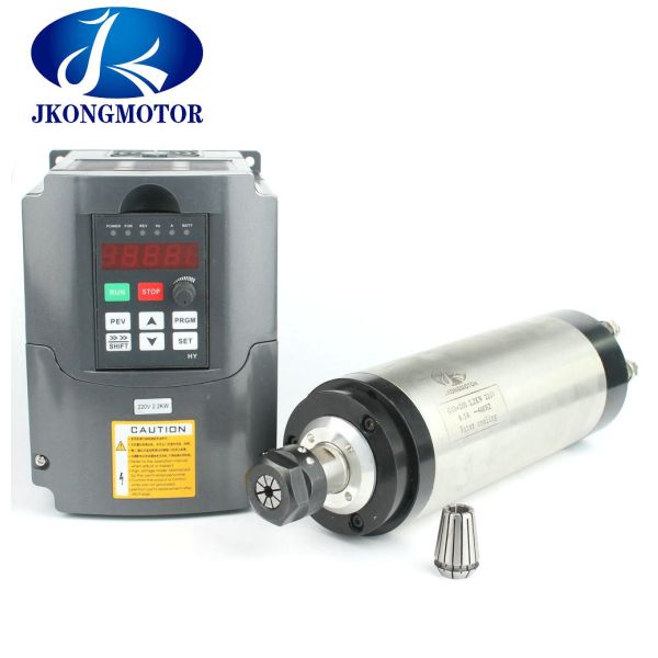 Φ125 4.5KW ER25 Spindle Motor Water Cooled For CNC Router 220V / 380V