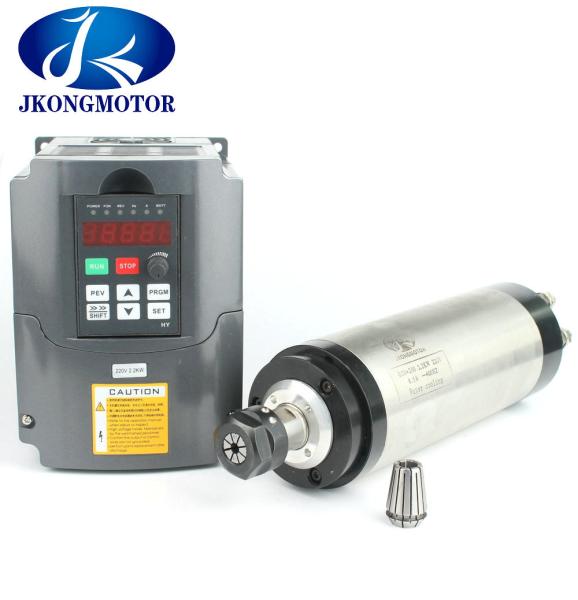 Φ125 4.5KW ER25 Spindle Motor Water Cooled For CNC Router 220V / 380V