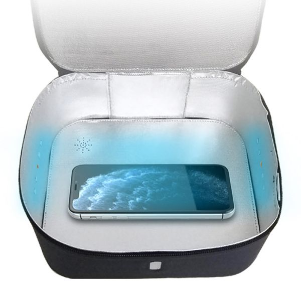 El esterilizador ULTRAVIOLETA del cargador inalámbrico rápido, Qi certificó el desinfectante para los smartphones del IOS Android