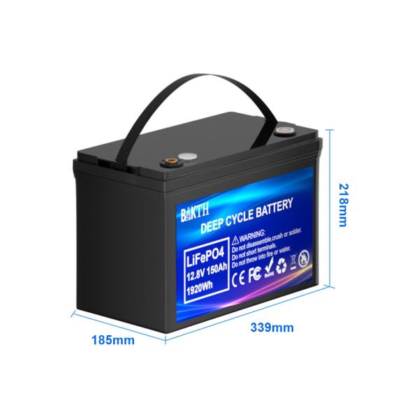 Batterie au lithium rechargeable portable 12,8 V 150h Batterie Lifepo4