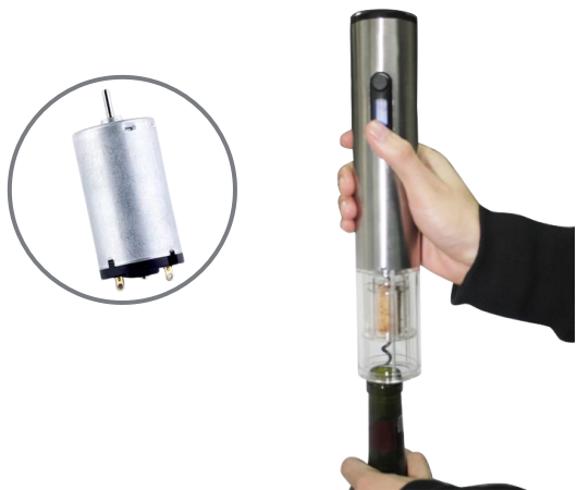 RK-2238 Motor de corriente continua de 22 mm de alta velocidad de alto par motor eléctrico de corriente continua para el abridor de cortinas de estaño