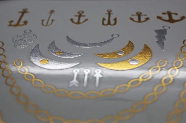 Metallic tattoo