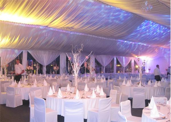 Glass Wall Clearspan Structure Large Wedding Tents 25x25m Large Party Carpas