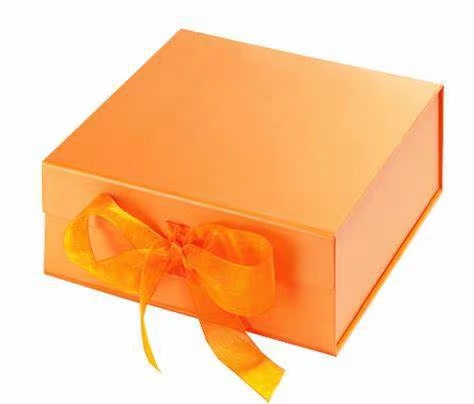 A5 глубокий жесткий складной коробки складной магнитной подарочной коробки с ленточным дизайном галстука