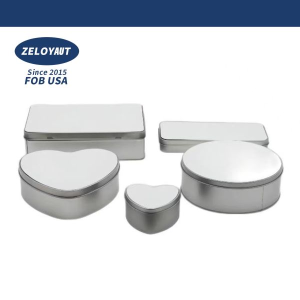 High Quality Custom Metal Tin Box Wholesale Sublimation Blank for Gift Storage for Holiday Supplies