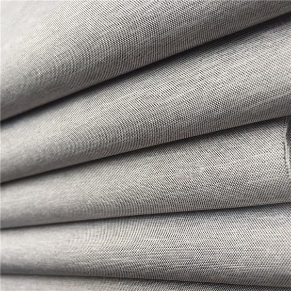 150D Fine Plain Cationic Two-Tone Bamboo Slub Style Mini Matt Fabric for Shirts Summer Clothing