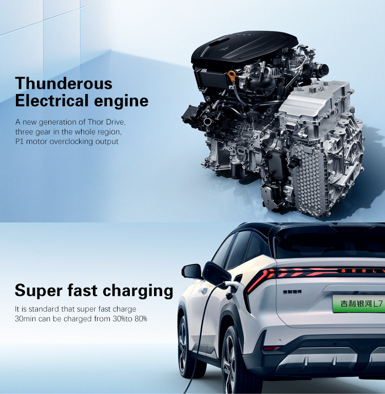 Geely Galaxy L7 PHEV SUV 1.5T Двигатель Большое пространство Комплексная дальность 1370KM