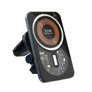 Carregamento sem fio de carro magnético Carregador de porta-telefone de carro