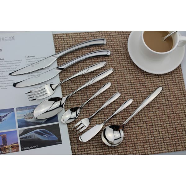 COSTA Stainless steel hotel cutlery/flatware set/fork spoon knife