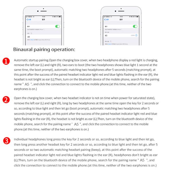 Ухо наушников спорта Tws наушника радиотелеграфа Bluetooth 5,0 гестии хэндс-фри знонит по телефону случаю наушников Earbud шлемофона Earbuds для телефона