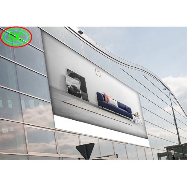 Outdoor Waterproof And Moistureproof Solid/Iron Box HD 250*250mm P4.81 LED Advertising Screen