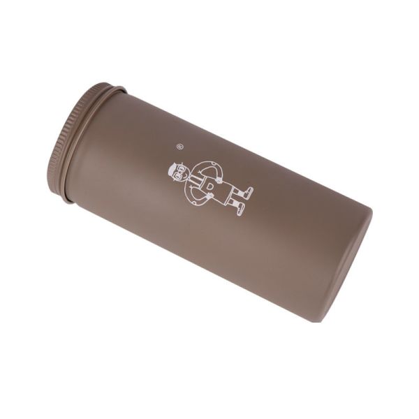 15ML To 250ML Green Round Aluminum Canisters Embossed Logo Empty Coffee Can