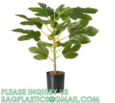 Real Touch 120cm Artificial Tree Bonsai Plant Fig Tree Ficus Carica Decorative Tree Artificial Plant Home Decor