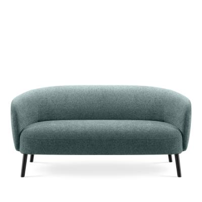 Plush Modern Office Couch , Bouncy Fabric Waiting Area Sofa For Small Spaces