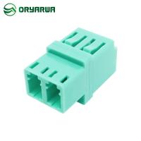 Material plástico ISO9001 do adaptador da fibra multimodo de Flangeless RJ45 LC