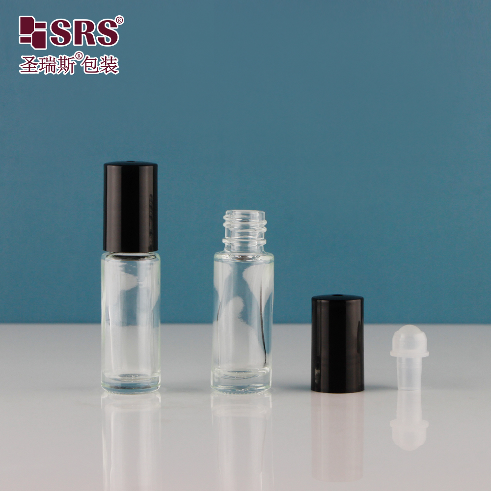 4ml Comprehensive Customization Leak Proof Molded Glass Roll On Bottle For Travel Essential Oil Sample Packaging