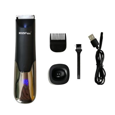 Cordless IPX7 Waterproof Hair Trimmer Clippers Body Use 110-240V