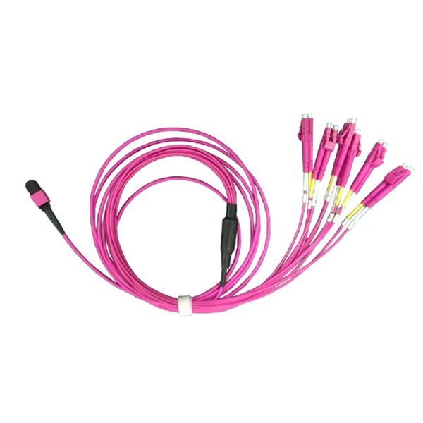 MPO MTP single mode fiber patch cord OM3 OM4 OS2 LSZH Harness Cable