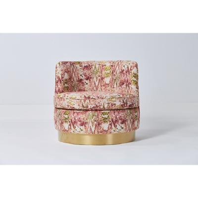 American Style Living Room Couches Crazy Beautiful Velvet Fabric Single Leisure Chair