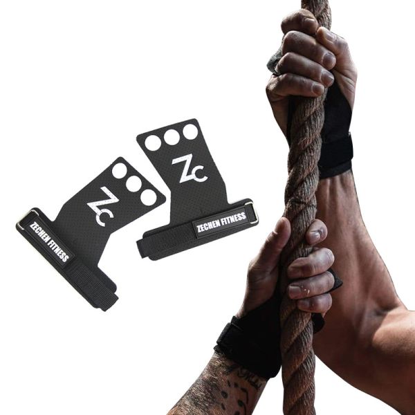 WOD protect gloves black gym perforated microfiber crossfit hand grips 3 holes