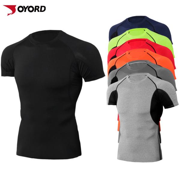 Sport Running Custom Rash Guard Durable Tight Fit Environment Friendly