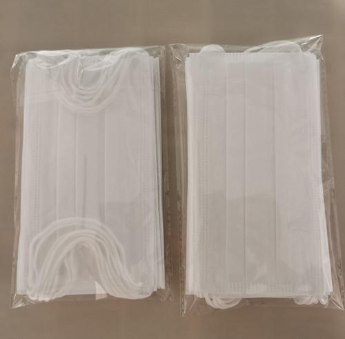 3-ply disposable white color face mask adult CE certificate