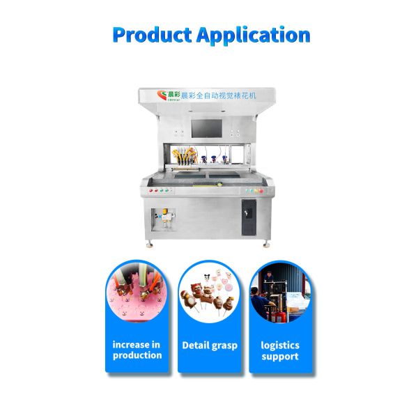 Automatic 4 Colors Stainless Steel Visual Chocolate Dripping Machine Cake Decorating Machine for Making Candy Ice Cream